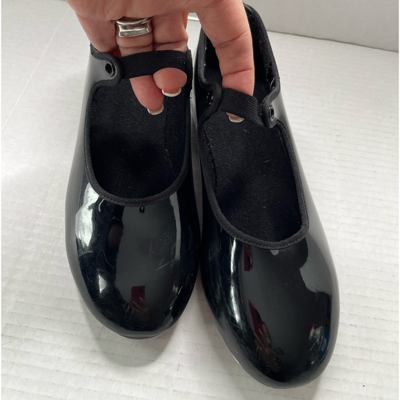 BLACK PATENT TAP SHOES BY CAPEZIO - Picture 2 of 5